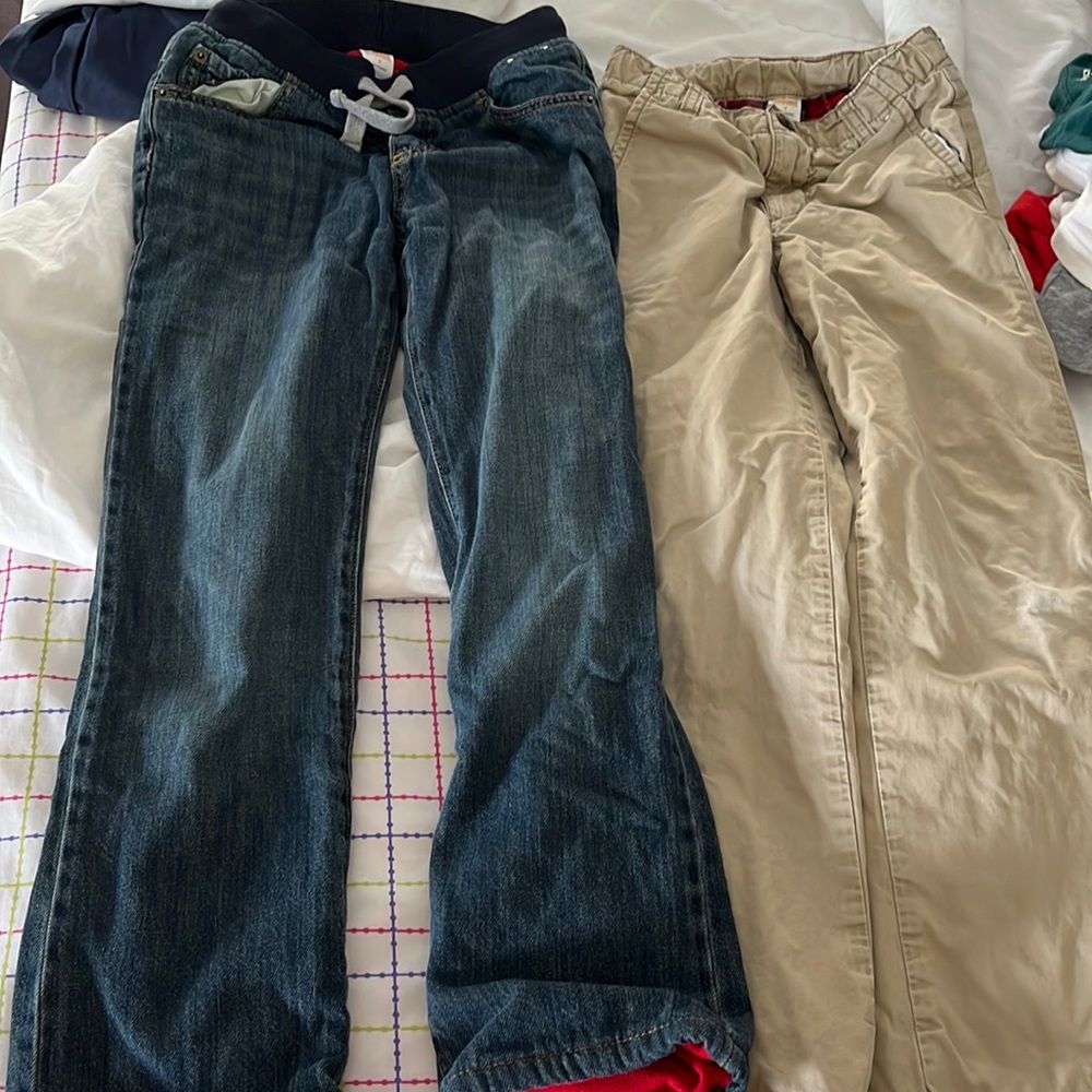 Gymboree boys fleece lined pants size 7,8